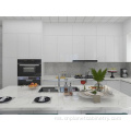 Reka bentuk moden laminate putih berkilat dapur kabinet